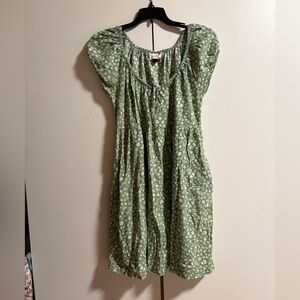 Universal Threads Green Floral Women's Dress
